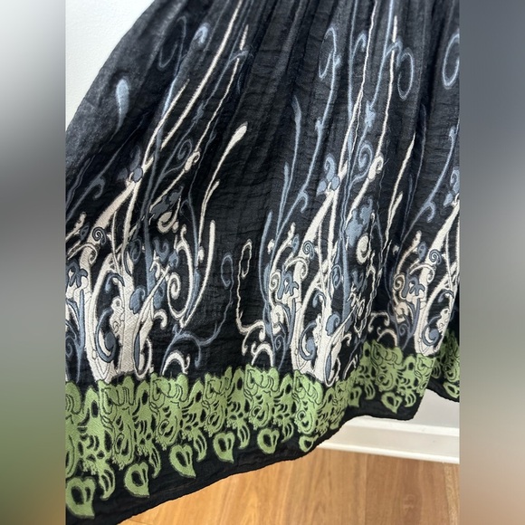 NWOT Max Edition Ruched Bodice Fit & Flare Embroidered Fairy Grunge Dress Sz XLP - Picture 8 of 12